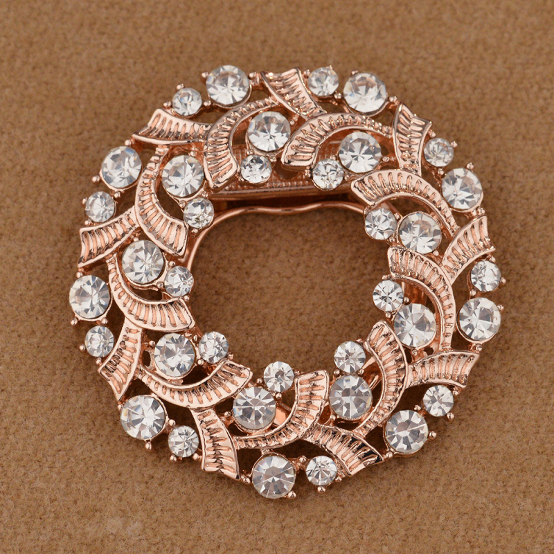 Scarecrow apģērba aksesuārs — olīvu zari, trīsstūrveida forma no sakausējuma ar rhinestones, elektro pārklājums, daudzfunkcionāla sprādze palto un šallei