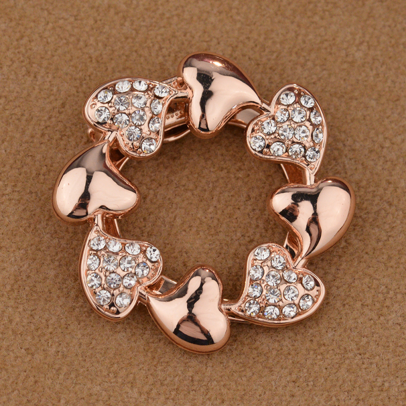 Scarecrow apģērba aksesuārs — olīvu zari, trīsstūrveida forma no sakausējuma ar rhinestones, elektro pārklājums, daudzfunkcionāla sprādze palto un šallei