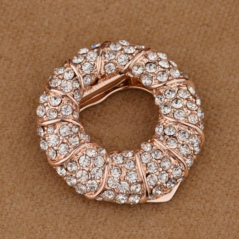 Scarecrow apģērba aksesuārs — olīvu zari, trīsstūrveida forma no sakausējuma ar rhinestones, elektro pārklājums, daudzfunkcionāla sprādze palto un šallei