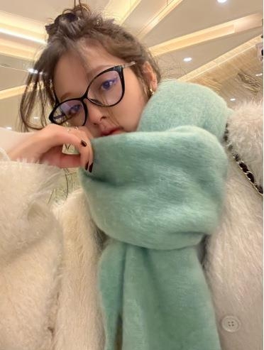 Μακρύ κασκόλ με κρόσια, ζεστό, 100% πολυεστέρας – Χειμώνας