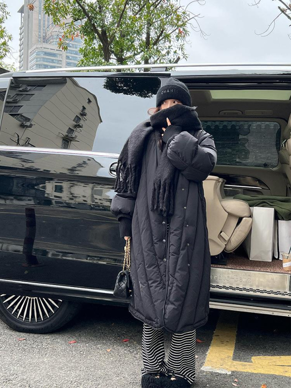 Μακρύ κασκόλ με κρόσια, ζεστό, 100% πολυεστέρας – Χειμώνας