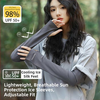 Ice Silk nadlaktanski rukavi za ljeto: prozračni, labavi kroj, UV zaštita za vožnju automobilom i biciklizam | 71–80% poliester, 11–20% spandex