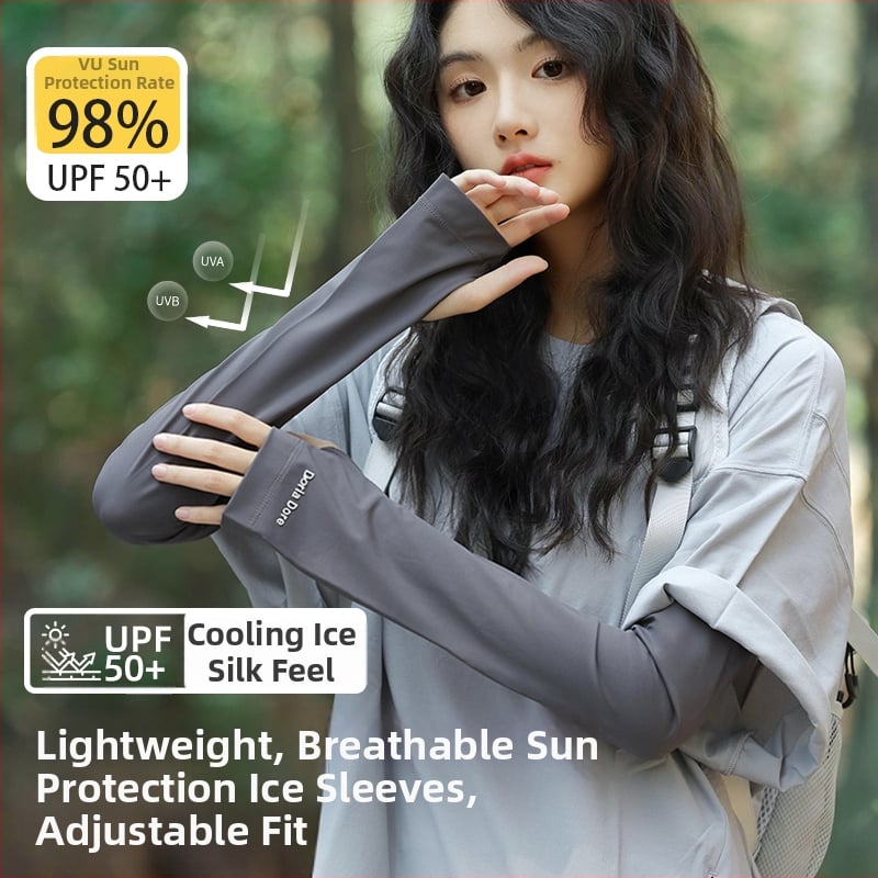 Ice Silk nadlaktanski rukavi za ljeto: prozračni, labavi kroj, UV zaštita za vožnju automobilom i biciklizam | 71–80% poliester, 11–20% spandex