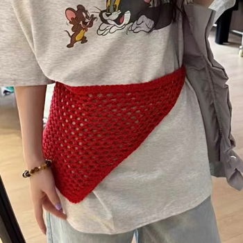 Kaixiu eșarfă triunghiulară tricotată cu decupaj, lână, origine Hangzhou, toamna 2025, protecție solară