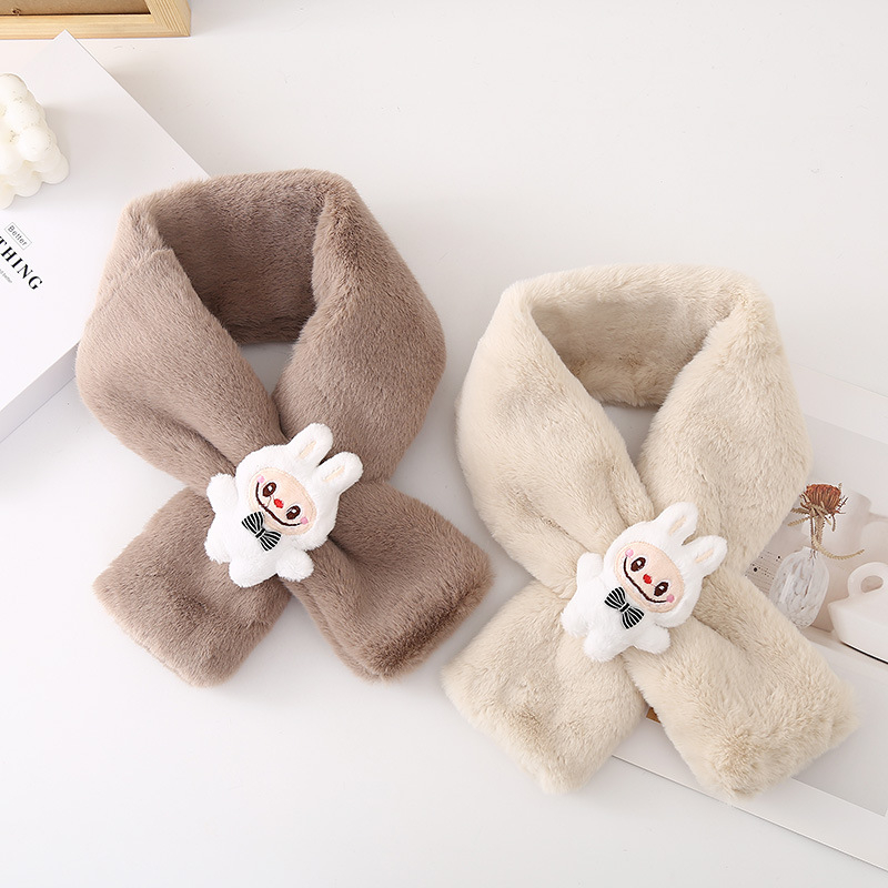 Ανδρικό-γυναικείο φουλάρι από πολυεστέρα με μοτίβο καρτούν με χαμογελαστό πρόσωπο, διασταυρούμενο σχέδιο, μονόχρωμο, κατάλληλο για την άνοιξη, κυκλοφόρησε φθινόπωρο 2024