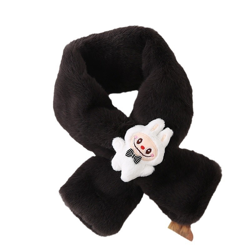 Ανδρικό-γυναικείο φουλάρι από πολυεστέρα με μοτίβο καρτούν με χαμογελαστό πρόσωπο, διασταυρούμενο σχέδιο, μονόχρωμο, κατάλληλο για την άνοιξη, κυκλοφόρησε φθινόπωρο 2024