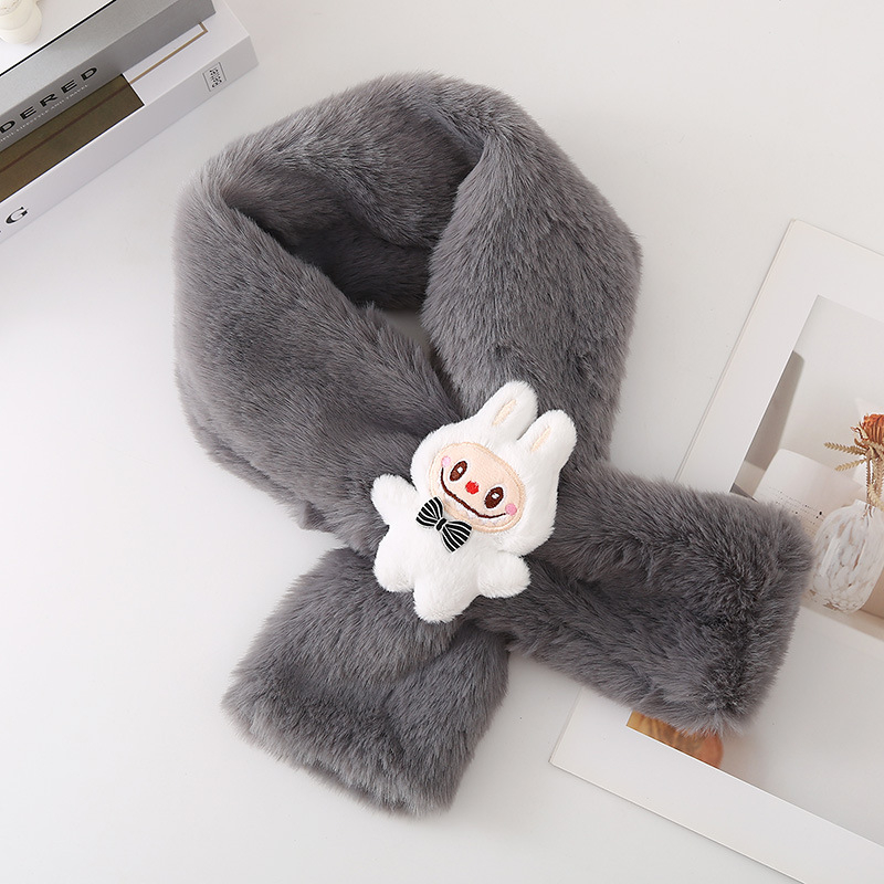 Ανδρικό-γυναικείο φουλάρι από πολυεστέρα με μοτίβο καρτούν με χαμογελαστό πρόσωπο, διασταυρούμενο σχέδιο, μονόχρωμο, κατάλληλο για την άνοιξη, κυκλοφόρησε φθινόπωρο 2024