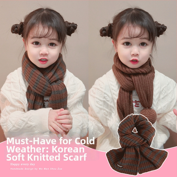 Πλεκτός καρό κασκόλ για κορίτσια — λαιμό-θερμαντήρας για τον χειμώνα, σχέδιο φθινόπωρο-χειμώνα 2025, ζεστό και προστατευτικό