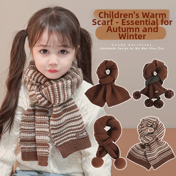 Πλεκτός καρό κασκόλ για κορίτσια — λαιμό-θερμαντήρας για τον χειμώνα, σχέδιο φθινόπωρο-χειμώνα 2025, ζεστό και προστατευτικό