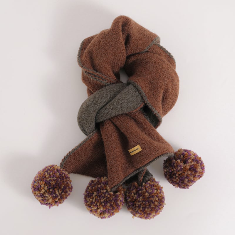 Πλεκτός καρό κασκόλ για κορίτσια — λαιμό-θερμαντήρας για τον χειμώνα, σχέδιο φθινόπωρο-χειμώνα 2025, ζεστό και προστατευτικό