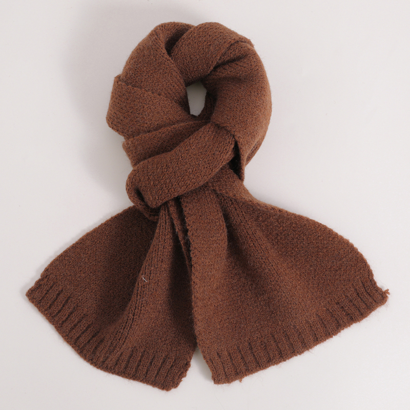 Πλεκτός καρό κασκόλ για κορίτσια — λαιμό-θερμαντήρας για τον χειμώνα, σχέδιο φθινόπωρο-χειμώνα 2025, ζεστό και προστατευτικό