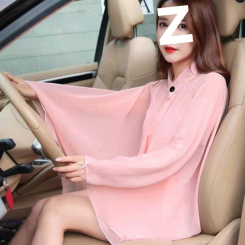 Καλοκαιρινό κασκόλ προστασίας από τον ήλιο για οδήγηση με μανίκια – όλα σε ένα για γυναίκες