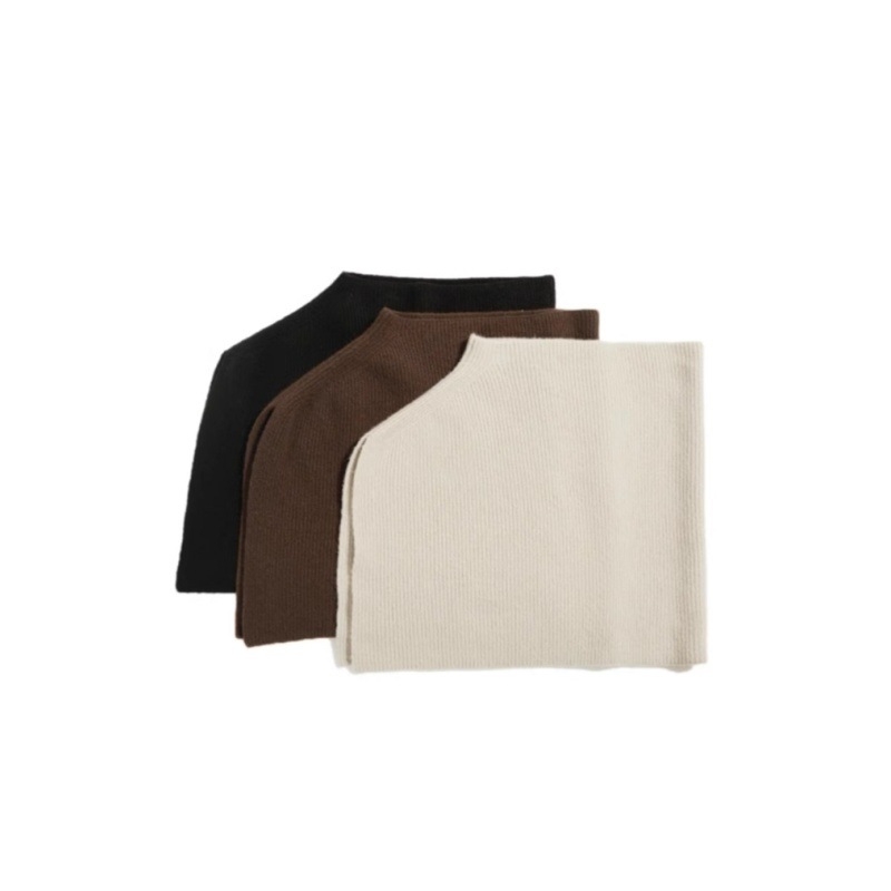 Șal asimetric tricotat, fibră de poliester, toamnă-iarnă, lansare toamna 2025