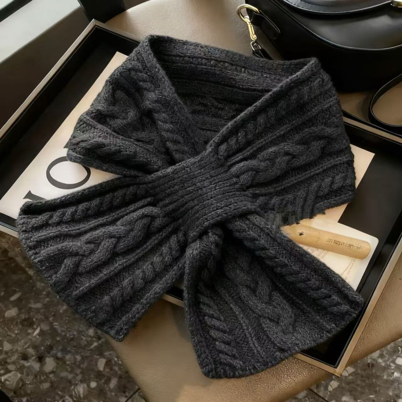 Guler tricotat pentru femei în stil coreean, din lână, origine Yongzhou, Hunan, iarnă, lansare toamnă 2025