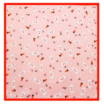 Fular pentru copii din mătase, imprimeu desen animat, 100% mătase, pătrat, pentru toate anotimpurile