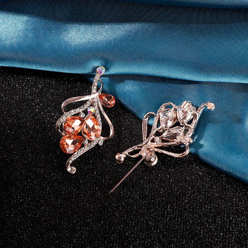 Broš - unisex cvjetni dizajn, legura, elektroplatiranje, korejski stil