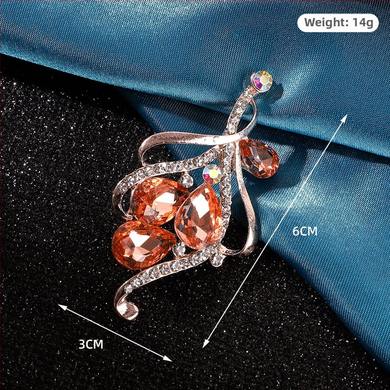 Broš - unisex cvjetni dizajn, legura, elektroplatiranje, korejski stil
