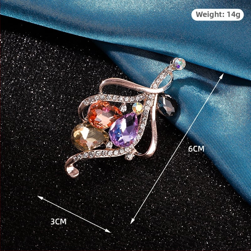 Broš - unisex cvjetni dizajn, legura, elektroplatiranje, korejski stil