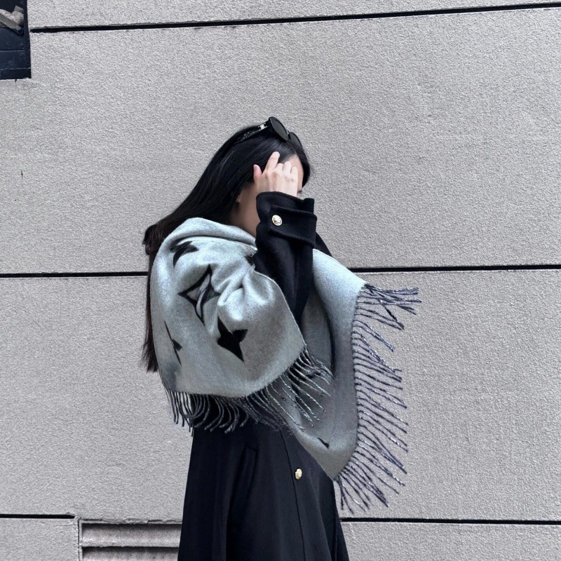 Șal din cașmir cu cip, 315 g, destinat iernii, lansare primăvara 2025