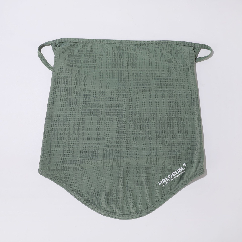 Fular de nylon cu bucle pentru urechi — protecție UV, ultraușor, rezistent la vânt și praf, pentru activități în aer liber