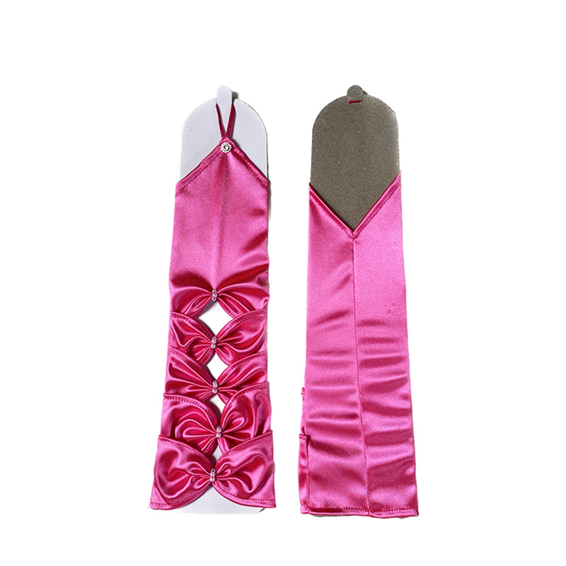 Līgavas cimdi kleitai - izgriezti paneļi, bez pirkstiem, elastīgi, vidēja garuma, pērļu izšuvums