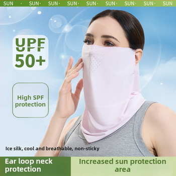 Маска за колоездене Ice Silk, полупокрита, UV защита, дишаща, бързосъхнеща, ултралека