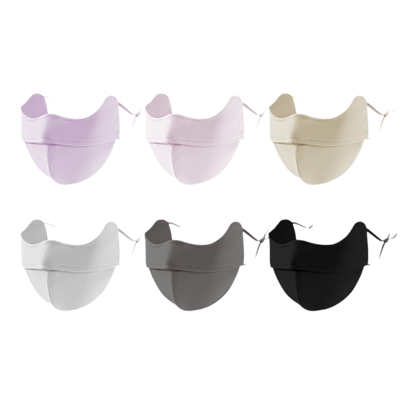 Ice Silk маска с хиалуронова киселина за защита на очите, носова тел, UV защита, охлаждане и дишаща материя Nylon-Spandex