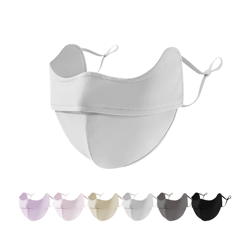 Ice Silk маска с хиалуронова киселина за защита на очите, носова тел, UV защита, охлаждане и дишаща материя Nylon-Spandex