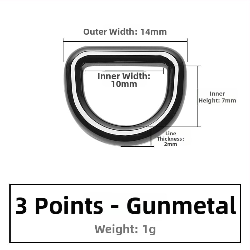 D-образна метална закопчалка за чанти, за презрамки – Zhuoyue; Марка: Zhuoyue; Материал: метал; Модел: Друг; Функция: Друга