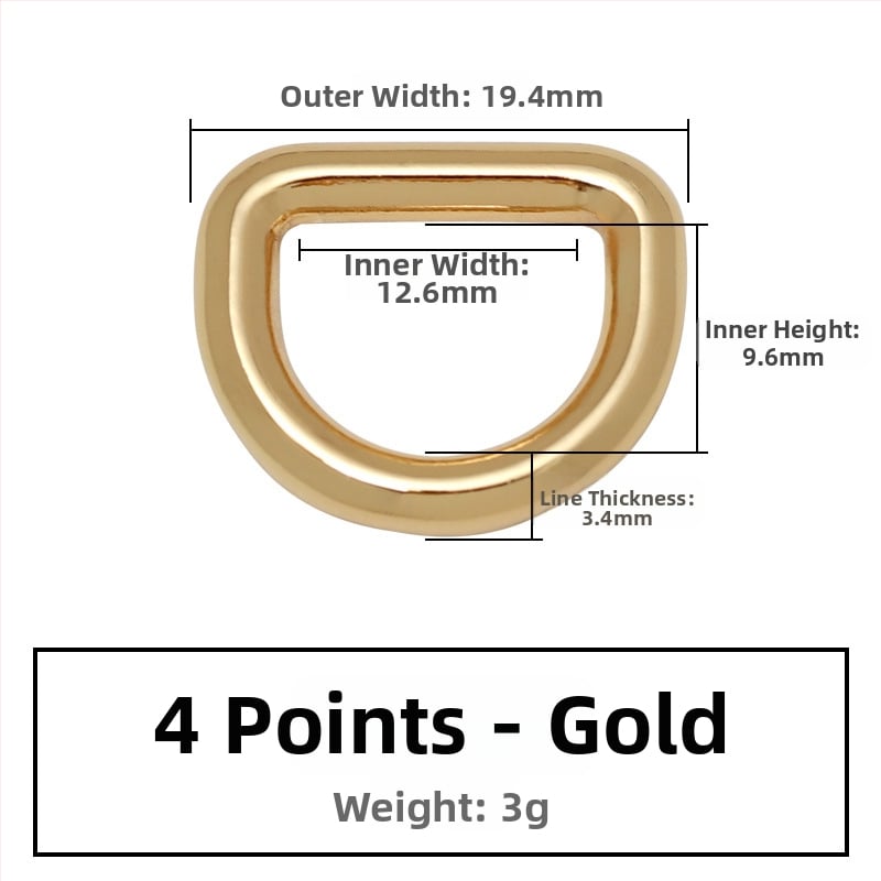 D-образна метална закопчалка за чанти, за презрамки – Zhuoyue; Марка: Zhuoyue; Материал: метал; Модел: Друг; Функция: Друга