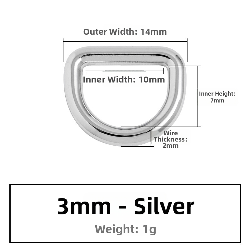 D-образна метална закопчалка за чанти, за презрамки – Zhuoyue; Марка: Zhuoyue; Материал: метал; Модел: Друг; Функция: Друга