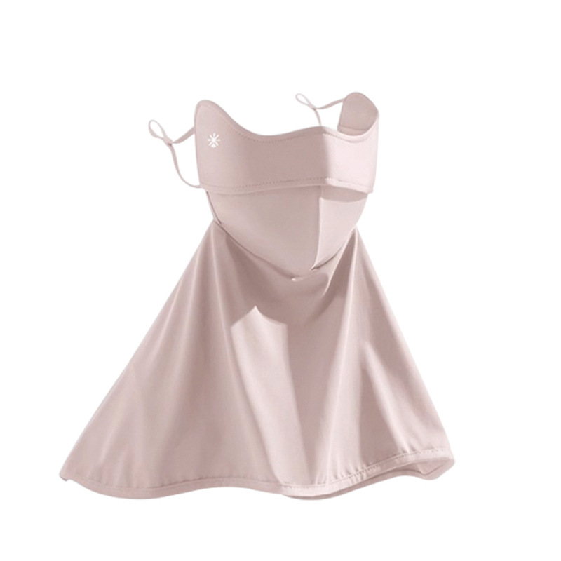 Facekini maska za sunčevu zaštitu lica za žene, najlon, potpuno prekrivanje lica, prozračna, proljeće, ljeto i jesen