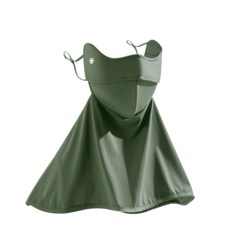 Facekini maska za sunčevu zaštitu lica za žene, najlon, potpuno prekrivanje lica, prozračna, proljeće, ljeto i jesen