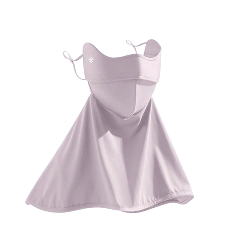 Facekini maska za sunčevu zaštitu lica za žene, najlon, potpuno prekrivanje lica, prozračna, proljeće, ljeto i jesen