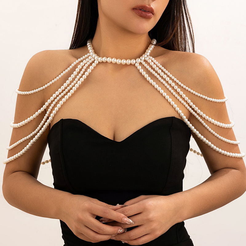 Plastmasas ķermeņa ķēde ar tauriņa dekoru un plecu ķēdi, vienkāršs sievišķīgs stils, ģeometrisks dizains, elektroplatinga pārklājums, pielāgošana