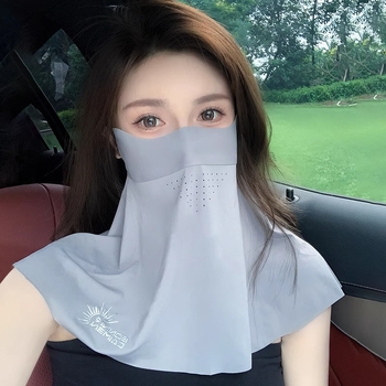Maska za sunčevu zaštitu za žene – potpuno prekrivanje lica, UV zaštita, ice silk, otpornost na prašinu, za vožnju biciklom