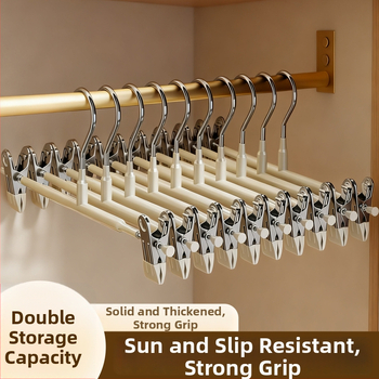 Κλιπ παντελονιών από ανοξείδωτο ατσάλι, σετ 5 τεμαχίων, αντιολισθητικό, χωρίς ίχνη πάνω στα ρούχα