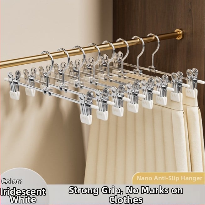 Κλιπ παντελονιών από ανοξείδωτο ατσάλι, σετ 5 τεμαχίων, αντιολισθητικό, χωρίς ίχνη πάνω στα ρούχα