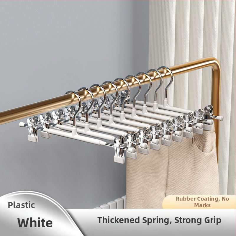 Κλιπ παντελονιών από ανοξείδωτο ατσάλι, σετ 5 τεμαχίων, αντιολισθητικό, χωρίς ίχνη πάνω στα ρούχα