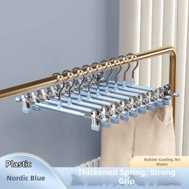 Κλιπ παντελονιών από ανοξείδωτο ατσάλι, σετ 5 τεμαχίων, αντιολισθητικό, χωρίς ίχνη πάνω στα ρούχα