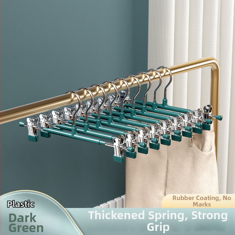 Κλιπ παντελονιών από ανοξείδωτο ατσάλι, σετ 5 τεμαχίων, αντιολισθητικό, χωρίς ίχνη πάνω στα ρούχα