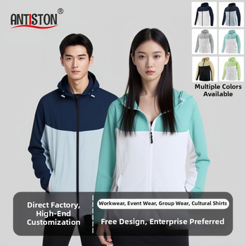 Uniszex nejlon kültéri dzseki UPF50+ UV-védelem, kapucnis, gyorsan száradó, lélegző, túrázáshoz és kempingezéshez