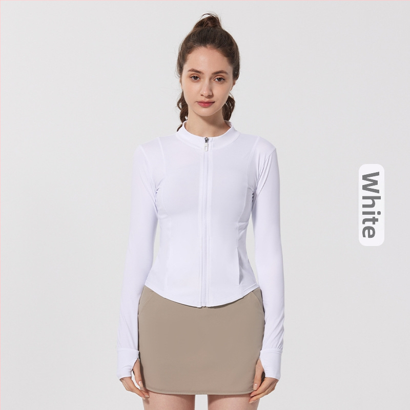 Sieviešu UV aizsardzības tops ārējiem sporta veidiem un jogai, Original Yarn IceSense Sunscreen audums, nailons 84,5% / spandeks 15,5%, garas piedurknes, garš siluets