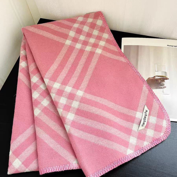 Шал от имитационен кашмир с каре — warp knitting, запазва топлината, зимен стил