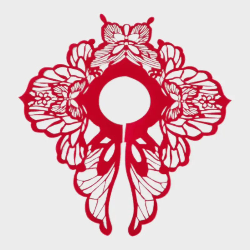 Hanfu inspirirani šal s oblacnim ramenima i dizajnom izrezanog papira iz razdoblja Vojnih Država, rekvizit za fotografiju za putničke portrete