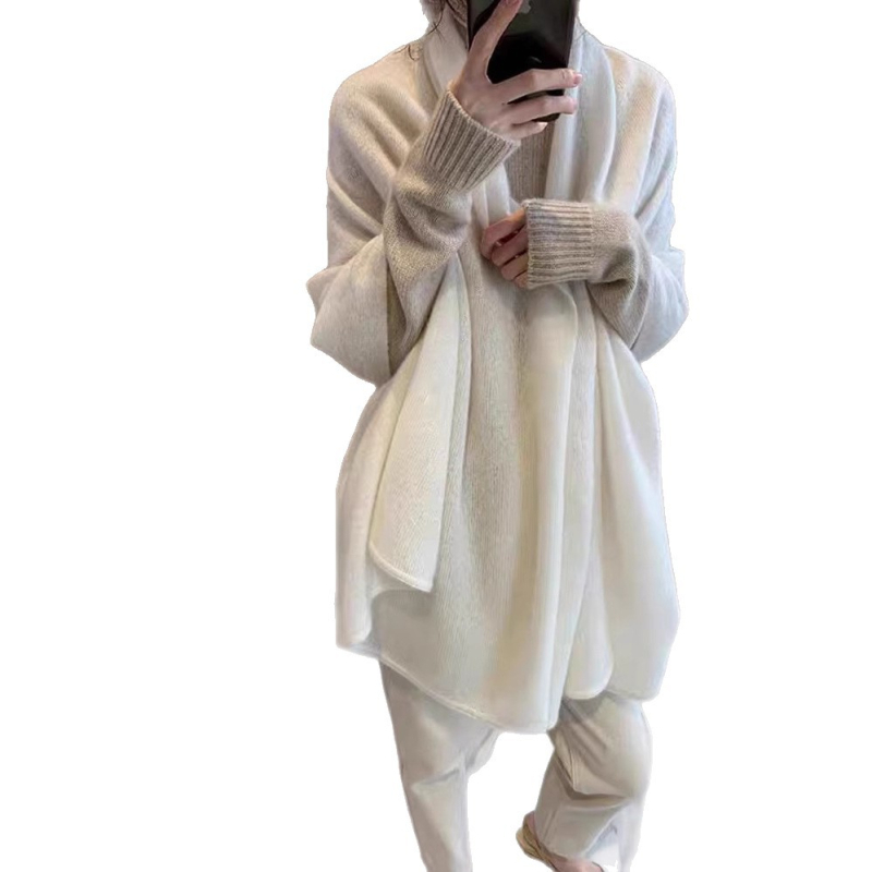 Зимен вълнен шал, размер 180×60 см, проста тъкан, запазва топлината, 95%+ вълна