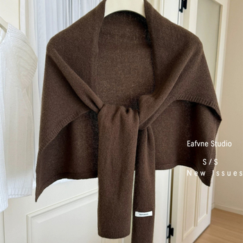 Шал за жени, 100% вълна, едноцветен модел, права тъкан, средна дължина, за топлина