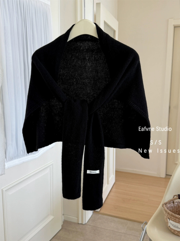 Шал за жени, 100% вълна, едноцветен модел, права тъкан, средна дължина, за топлина