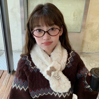 Šal u japanskom stilu za zimu, originalni dizajn, tkanje Warp knitting, poliester