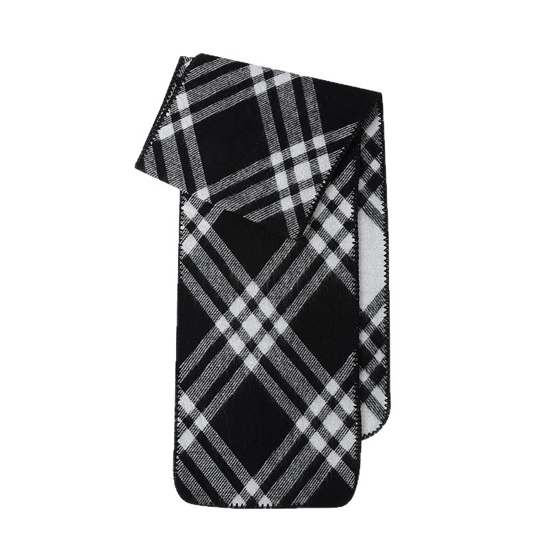 Шал за жени, ретро каре, Korean-style, warp knit, полиестер над 96%, запазва топлината, зимен стил